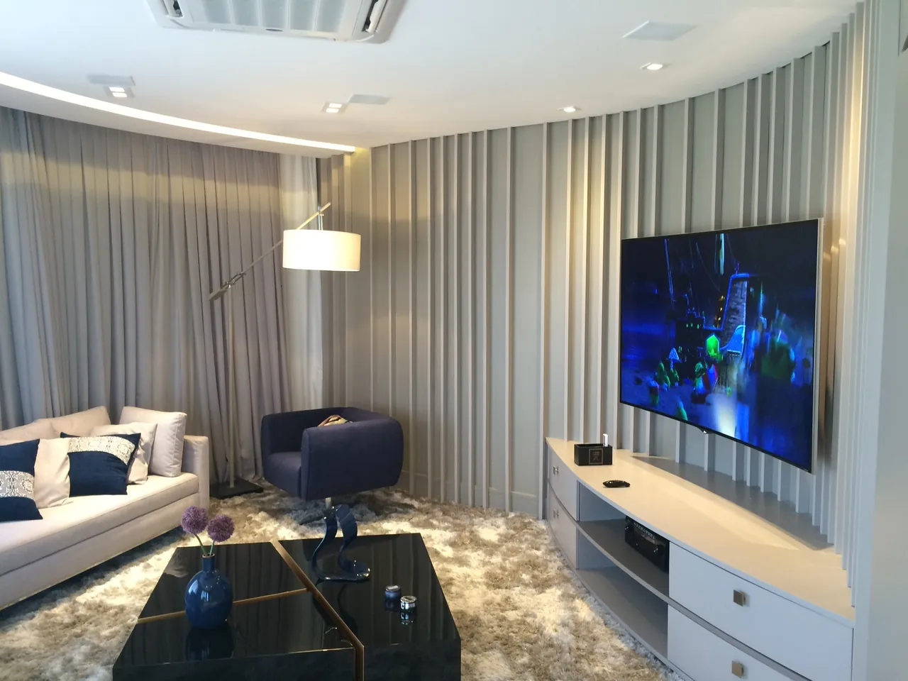 Projeto Home theater em apartamento, em Indaiatuba — SP